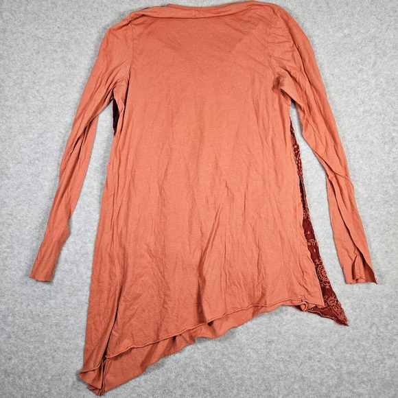 4Love & Liberty Johnny Was Patchwork Lagenlook Asymmetrical Long Sleeve Top Sz M - Picture 5 of 9